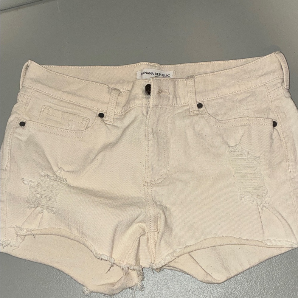 Light Tan Jean Shorts